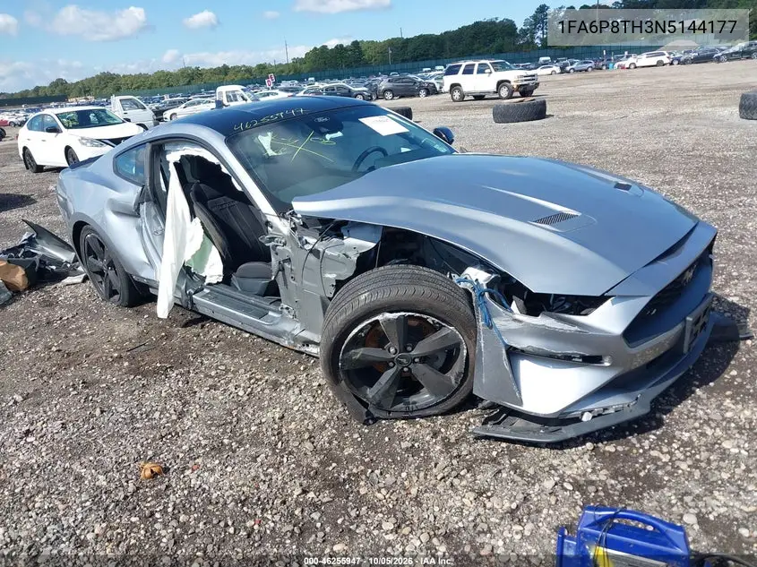 FORD MUSTANG 2022, VIN 1FA6P8TH3N5144177
