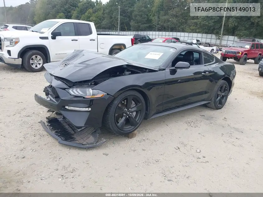 2022 FORD MUSTANG VIN 1FA6P8CF0N5149013 — фото 2