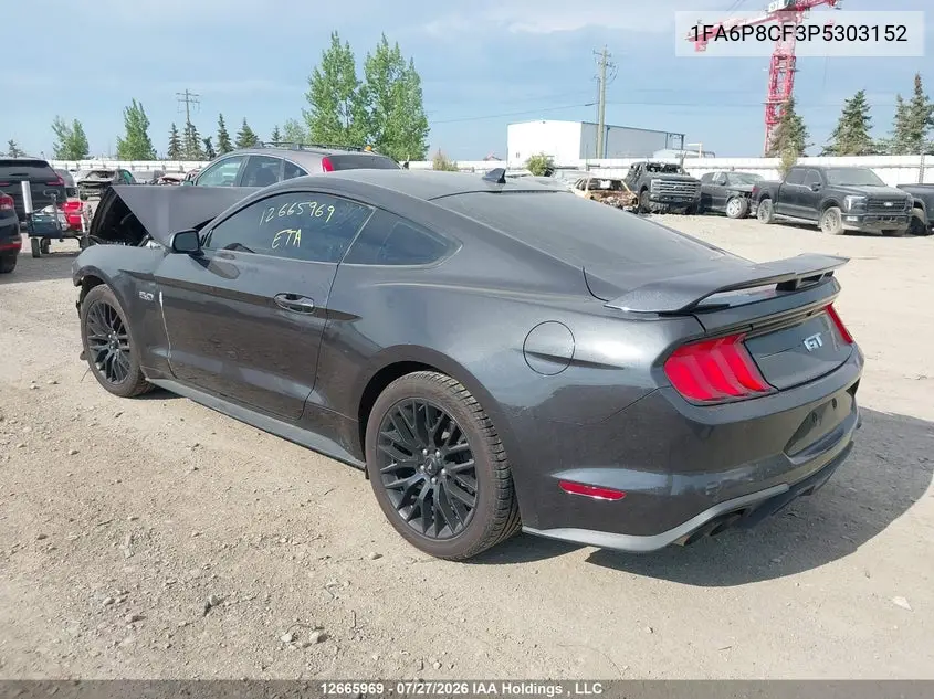 2023 FORD MUSTANG VIN 1FA6P8CF3P5303152 — фото 3