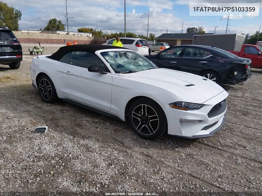 FORD MUSTANG 2023, VIN 1FATP8UH7P5103359