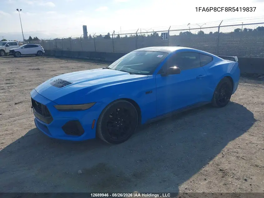 2024 FORD MUSTANG VIN 1FA6P8CF8R5419837 — фото 2
