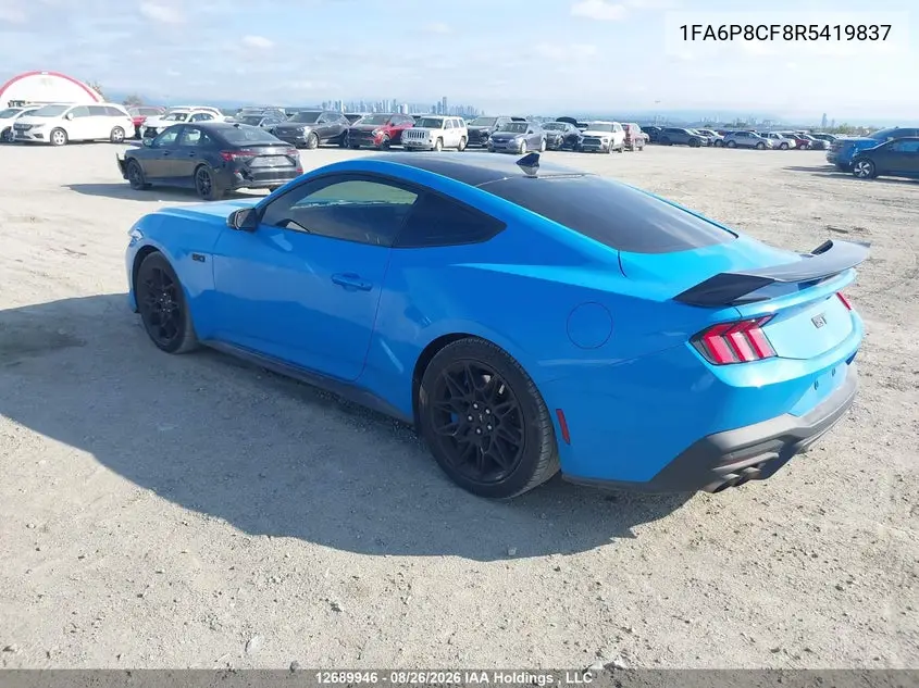 2024 FORD MUSTANG VIN 1FA6P8CF8R5419837 — фото 3