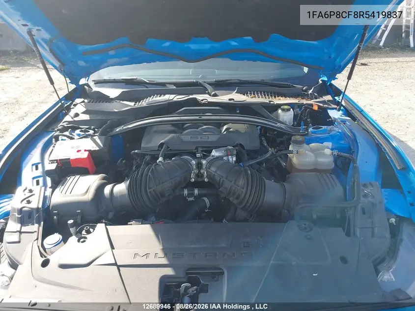 2024 FORD MUSTANG VIN 1FA6P8CF8R5419837 — фото 9