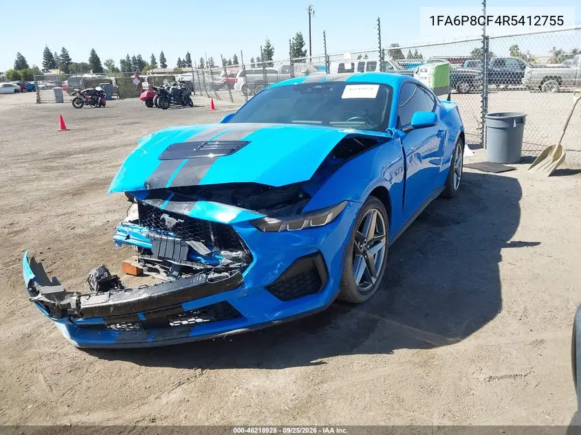 2024 FORD MUSTANG VIN 1FA6P8CF4R5412755 — фото 2