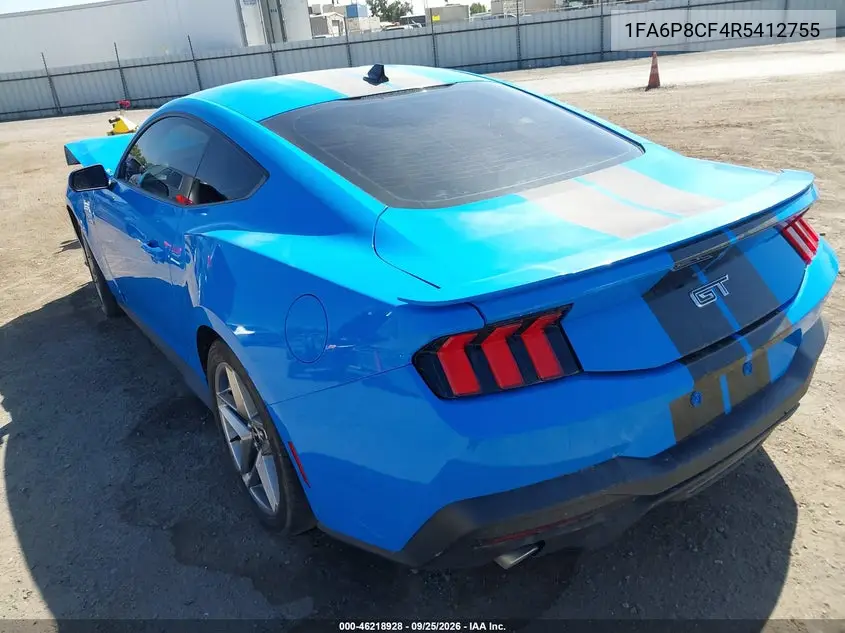 2024 FORD MUSTANG VIN 1FA6P8CF4R5412755 — фото 3