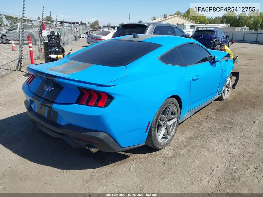 2024 FORD MUSTANG VIN 1FA6P8CF4R5412755 — фото 4