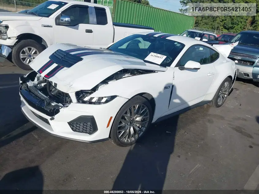 2024 FORD MUSTANG VIN 1FA6P8CF0R5421405 — фото 2