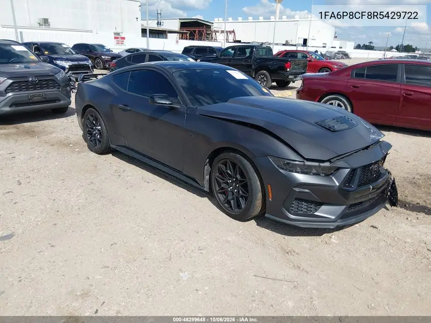 FORD MUSTANG 2024, VIN 1FA6P8CF8R5429722