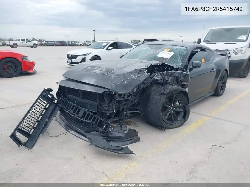 2024 FORD MUSTANG VIN 1FA6P8CF2R5415749 — фото 2