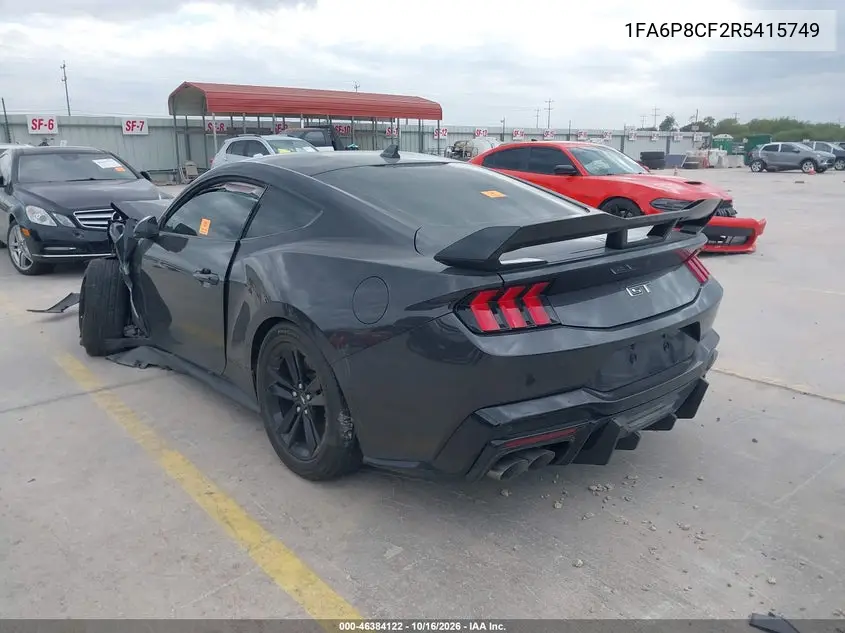 2024 FORD MUSTANG VIN 1FA6P8CF2R5415749 — фото 3