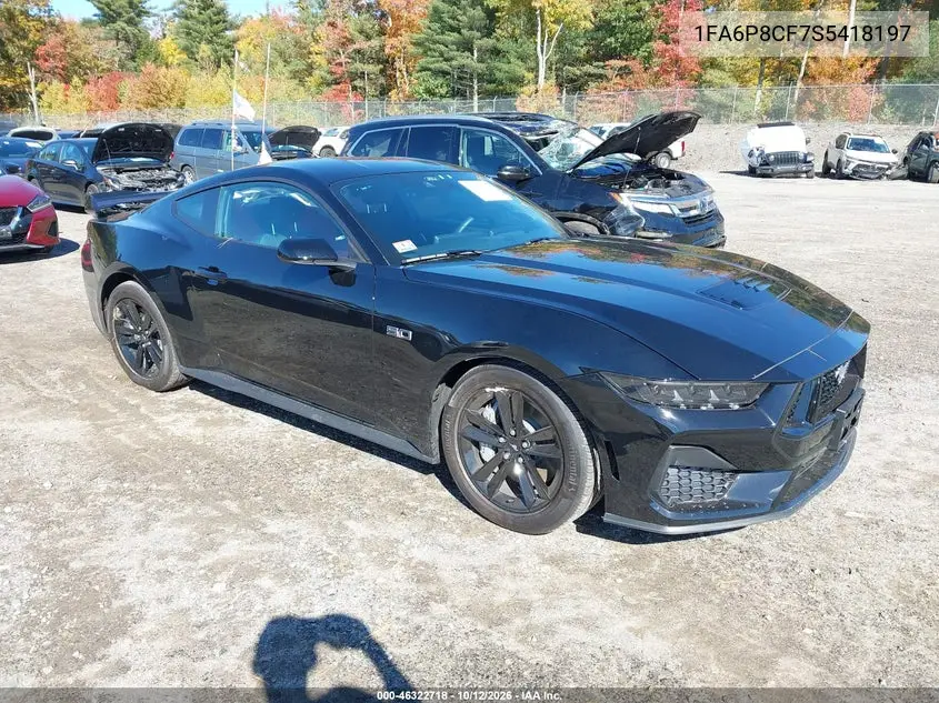 FORD MUSTANG 2025, VIN 1FA6P8CF7S5418197