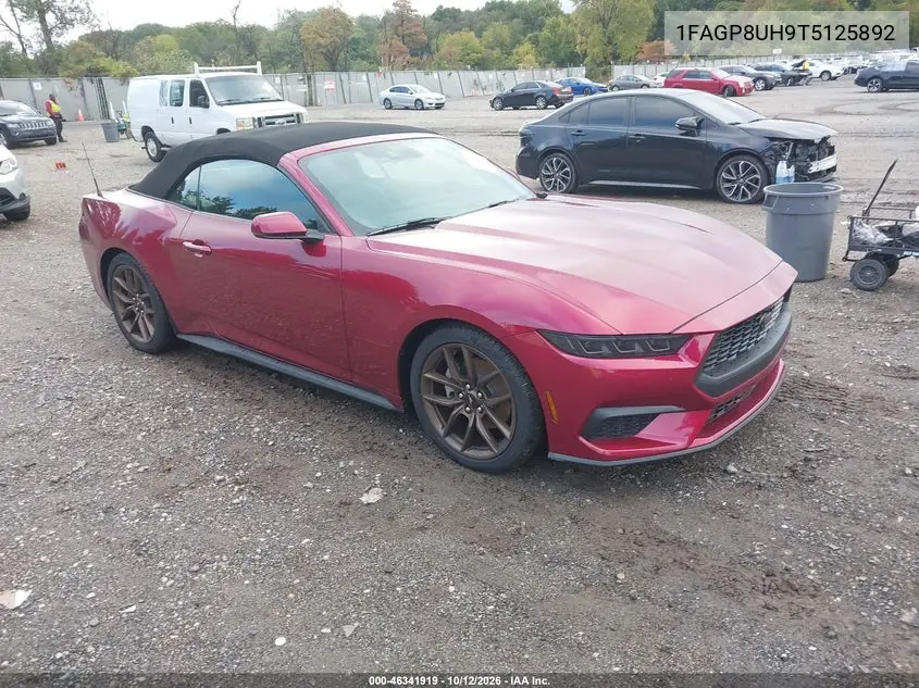 FORD MUSTANG 2026, VIN 1FAGP8UH9T5125892