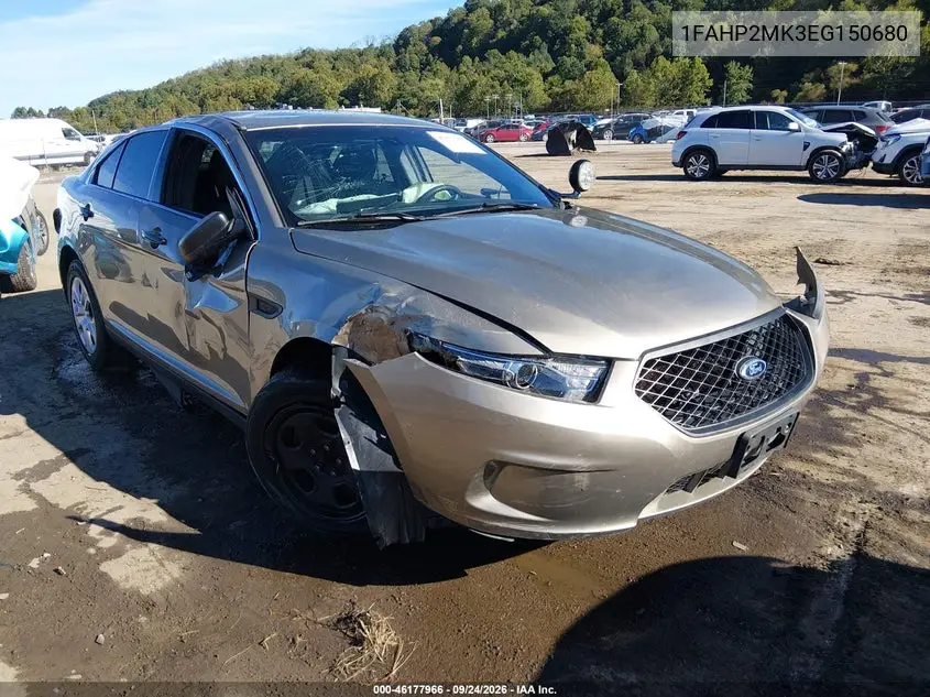 FORD POLICE 2014, VIN 1FAHP2MK3EG150680