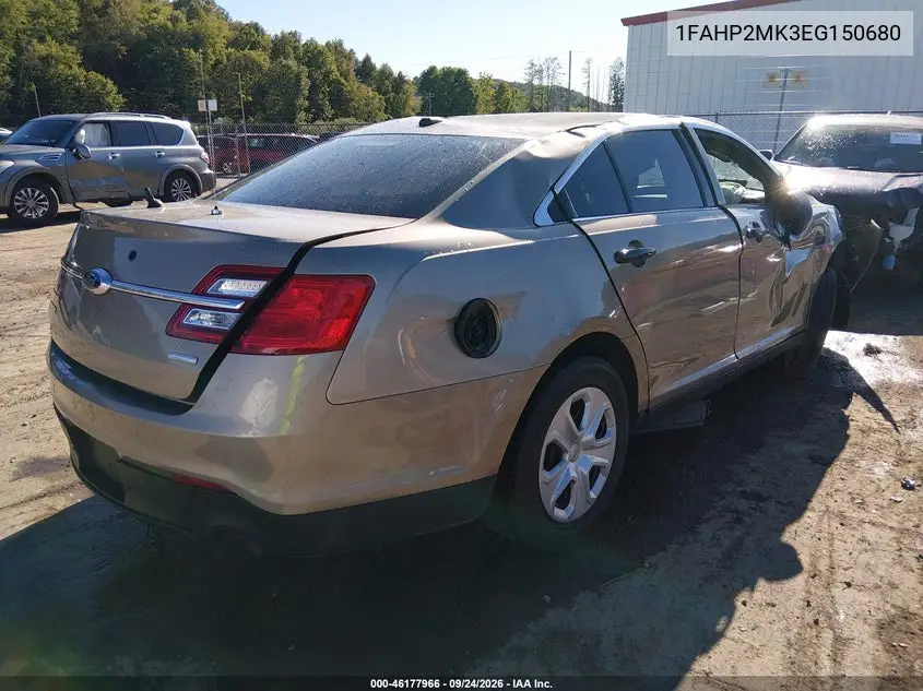 FORD POLICE 2014, VIN 1FAHP2MK3EG150680