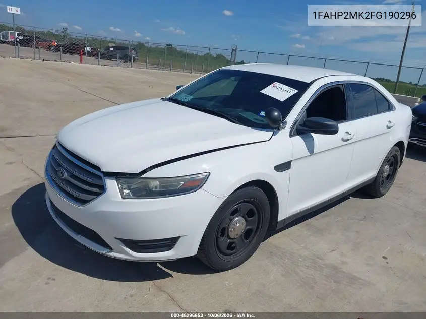 2015 FORD POLICE VIN 1FAHP2MK2FG190296 — фото 2