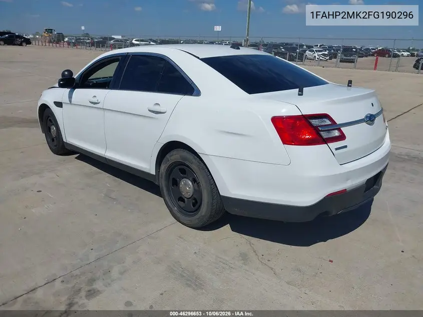 2015 FORD POLICE VIN 1FAHP2MK2FG190296 — фото 3
