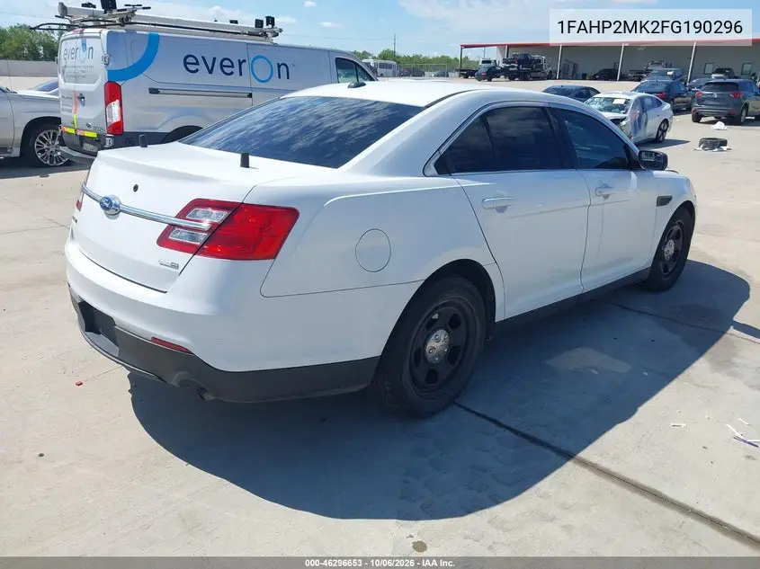 2015 FORD POLICE VIN 1FAHP2MK2FG190296 — фото 4