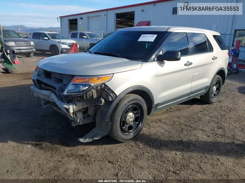2015 FORD POLICE VIN 1FM5K8AR6FGA35553 — фото 2