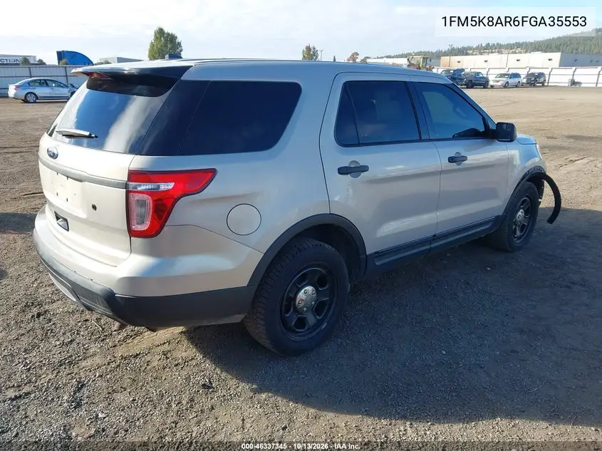 2015 FORD POLICE VIN 1FM5K8AR6FGA35553 — фото 4