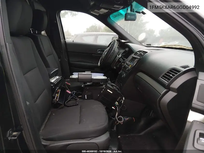 2016 FORD POLICE VIN 1FM5K8AR6GGD04992 — фото 5