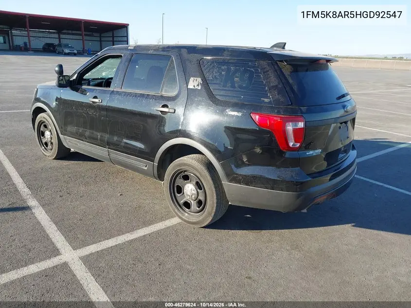 2017 FORD POLICE VIN 1FM5K8AR5HGD92547 — фото 3
