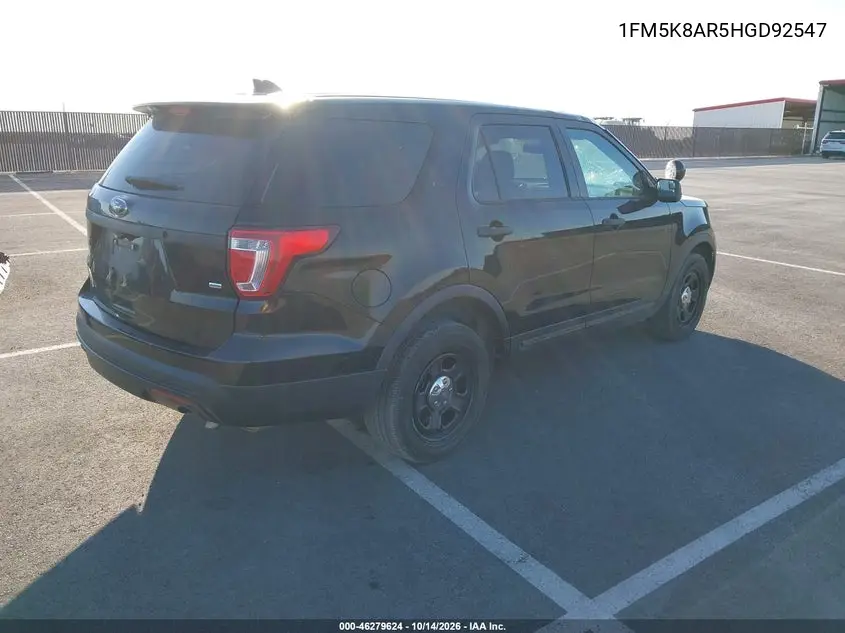2017 FORD POLICE VIN 1FM5K8AR5HGD92547 — фото 4