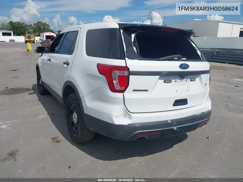 2017 FORD POLICE VIN 1FM5K8AR3HGD58624 — фото 3
