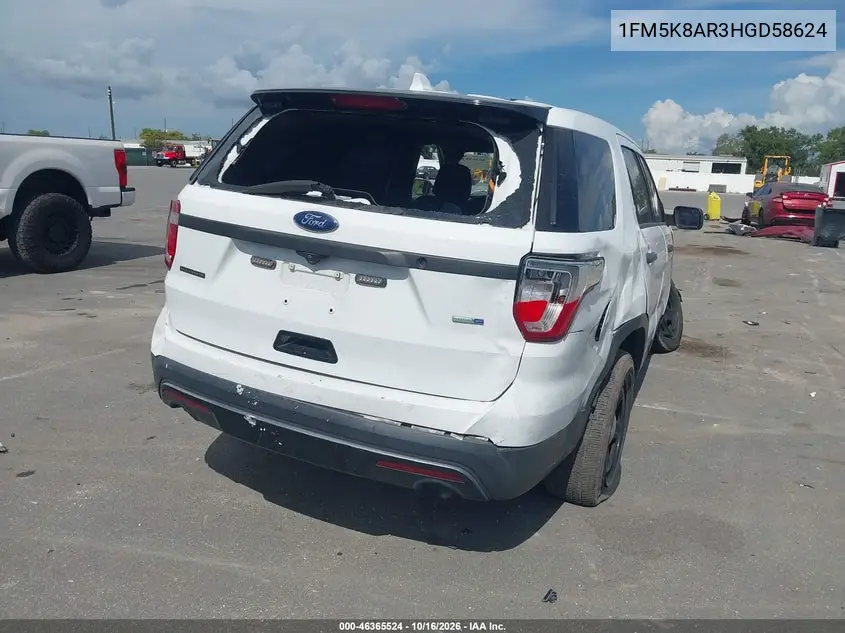 2017 FORD POLICE VIN 1FM5K8AR3HGD58624 — фото 4
