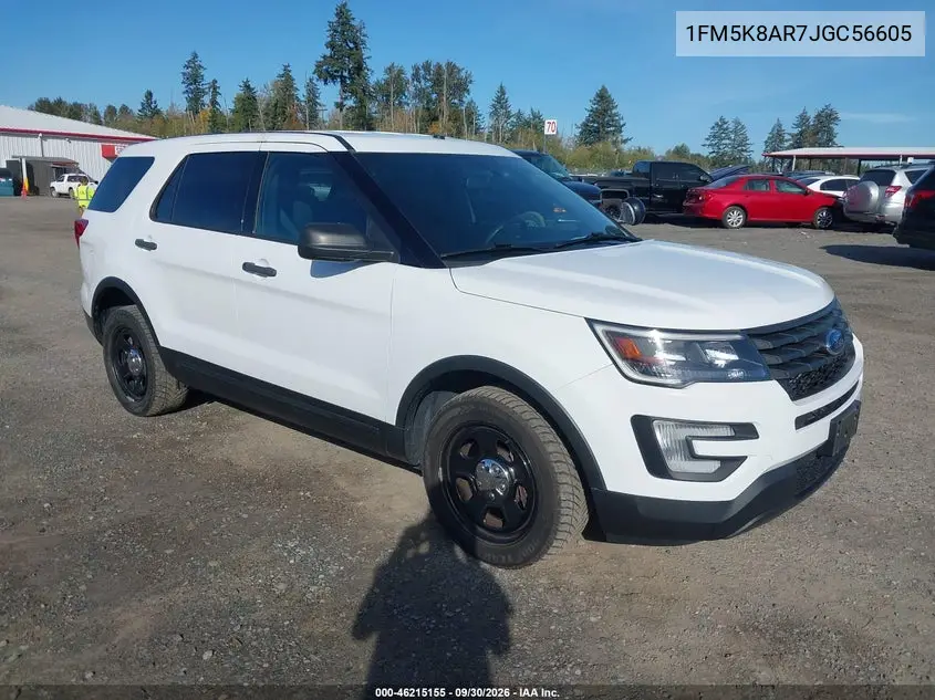 FORD POLICE 2018, VIN 1FM5K8AR7JGC56605