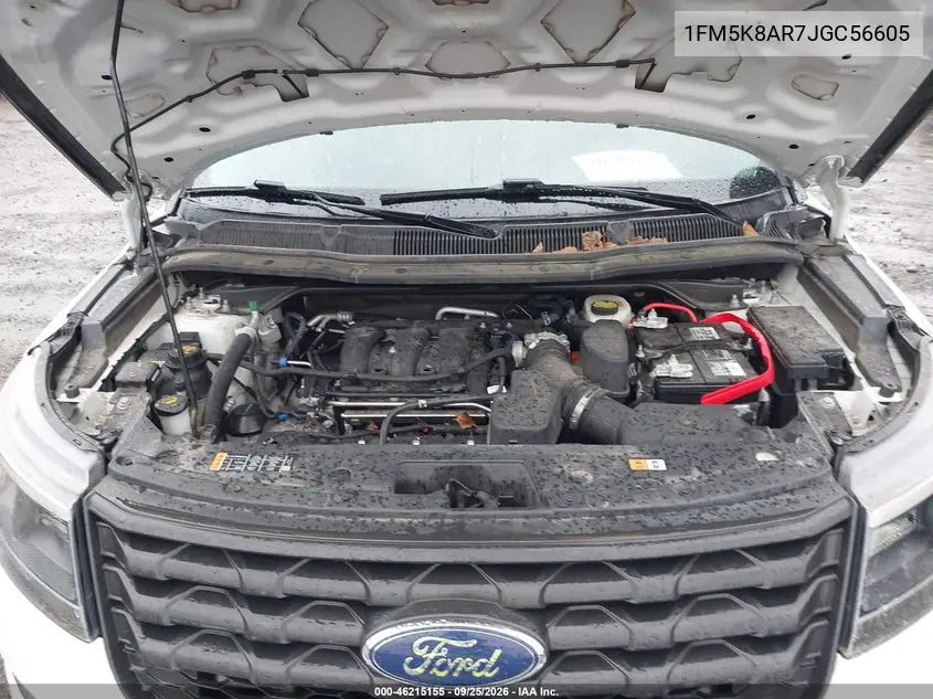 2018 FORD POLICE VIN 1FM5K8AR7JGC56605 — фото 10