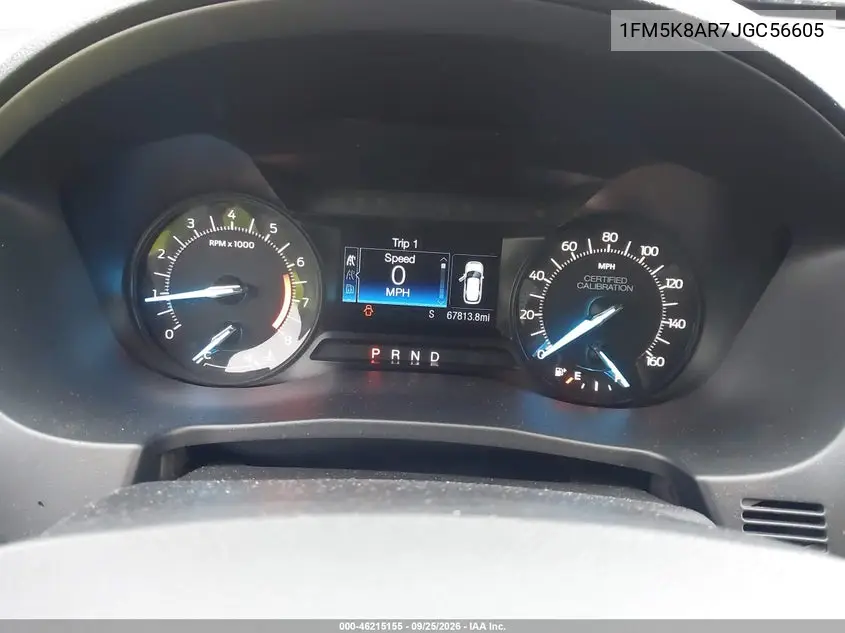 2018 FORD POLICE VIN 1FM5K8AR7JGC56605 — фото 7