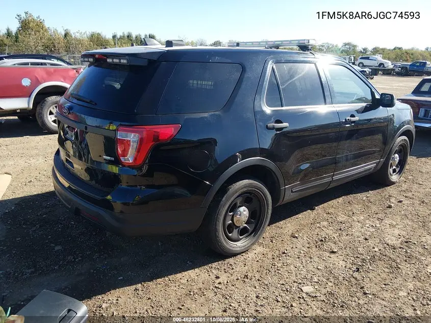 2018 FORD POLICE VIN 1FM5K8AR6JGC74593 — фото 4
