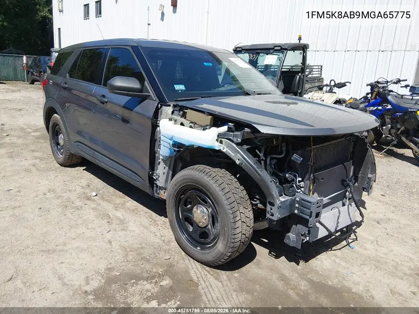 FORD POLICE 2021, VIN 1FM5K8AB9MGA65775