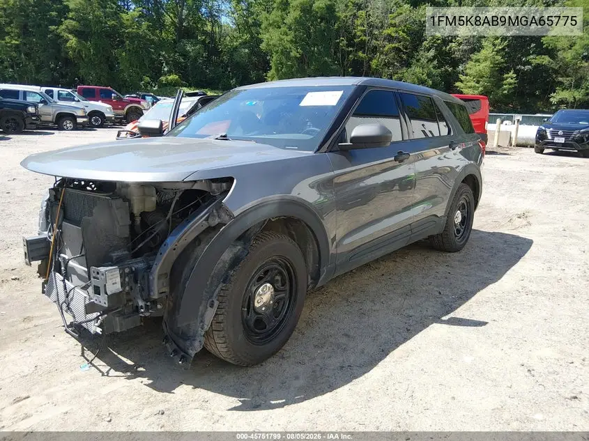 2021 FORD POLICE VIN 1FM5K8AB9MGA65775 — фото 2
