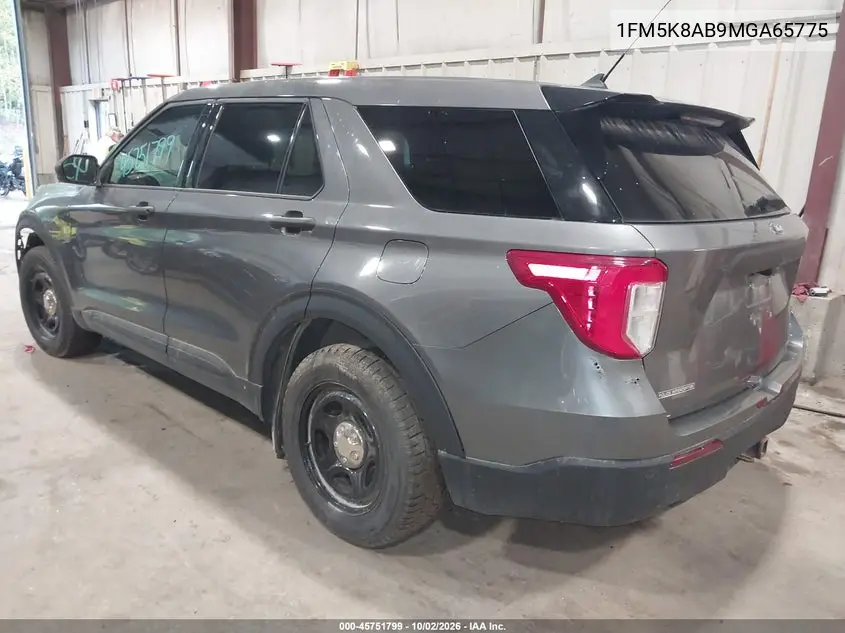 2021 FORD POLICE VIN 1FM5K8AB9MGA65775 — фото 3