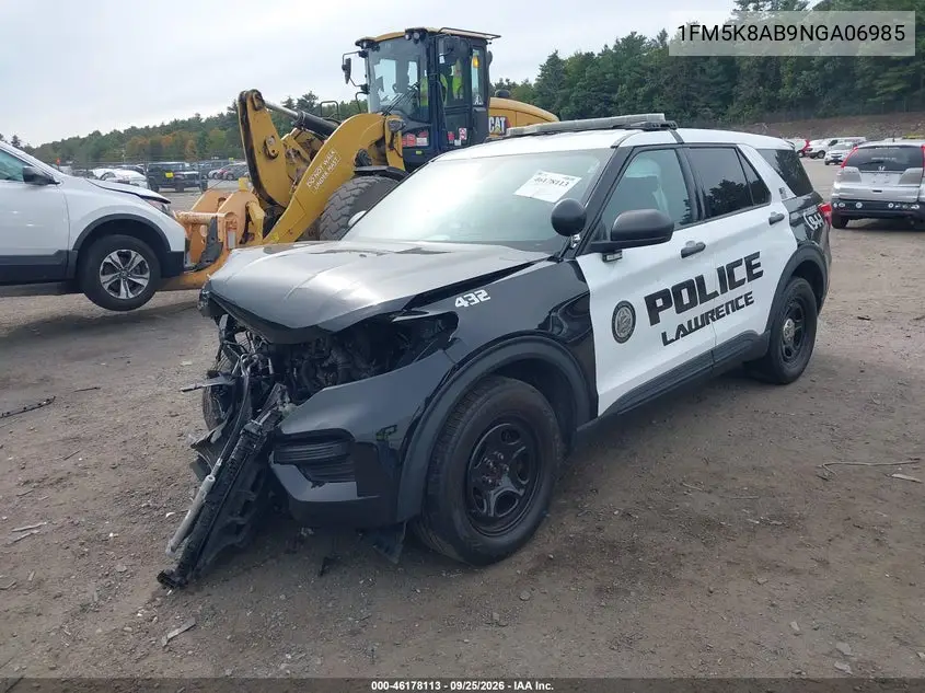 2022 FORD POLICE VIN 1FM5K8AB9NGA06985 — фото 2
