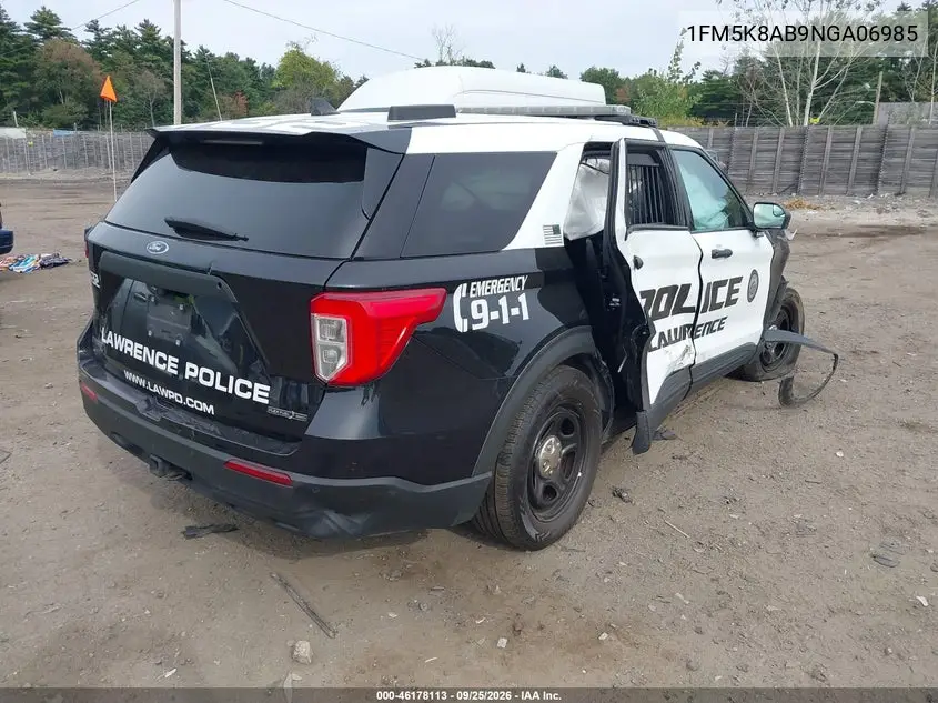 2022 FORD POLICE VIN 1FM5K8AB9NGA06985 — фото 4