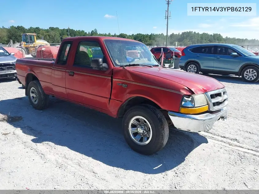 FORD RANGER 2000, VIN 1FTYR14V3YPB62129