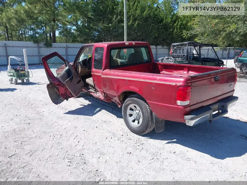 2000 FORD RANGER VIN 1FTYR14V3YPB62129 — фото 3