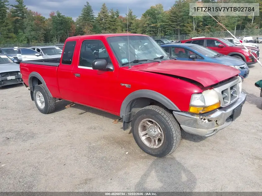 FORD RANGER 2000, VIN 1FTZR15V7YTB02784