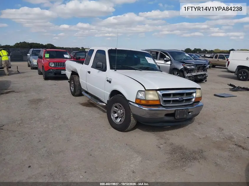 FORD RANGER 2000, VIN 1FTYR14V1YPA84238