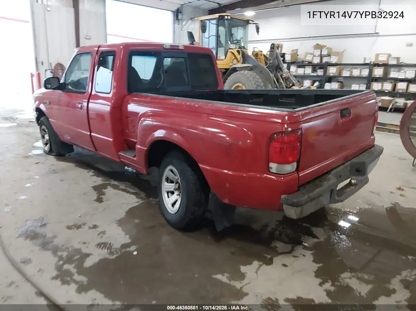 2000 FORD RANGER VIN 1FTYR14V7YPB32924 — фото 3