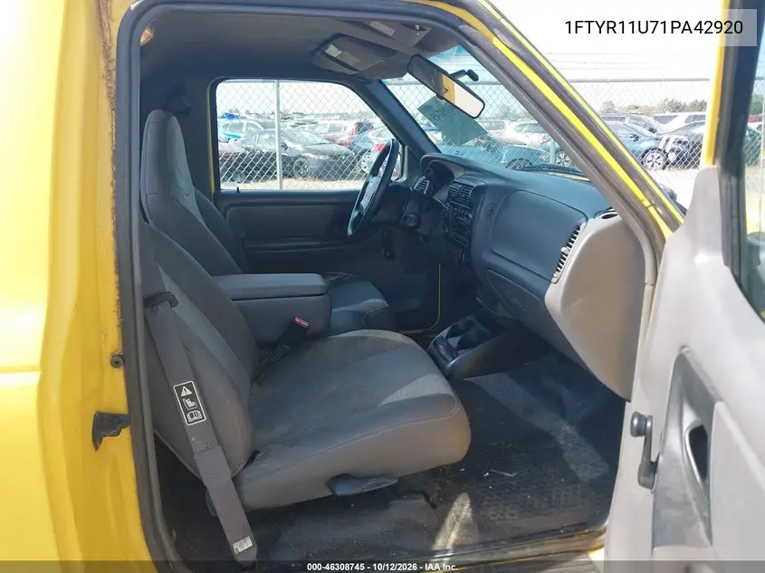2001 FORD RANGER VIN 1FTYR11U71PA42920 — фото 5