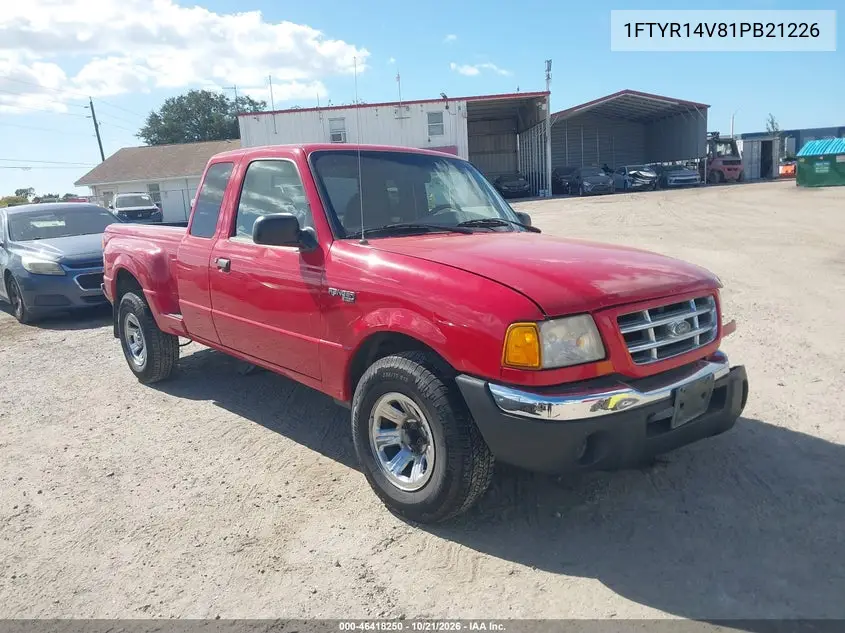 FORD RANGER 2001, VIN 1FTYR14V81PB21226