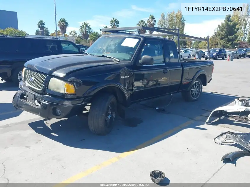 2002 FORD RANGER VIN 1FTYR14EX2PB70641 — фото 2