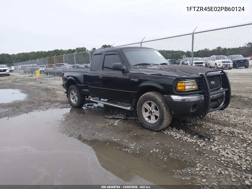 FORD RANGER 2002, VIN 1FTZR45E02PB60124