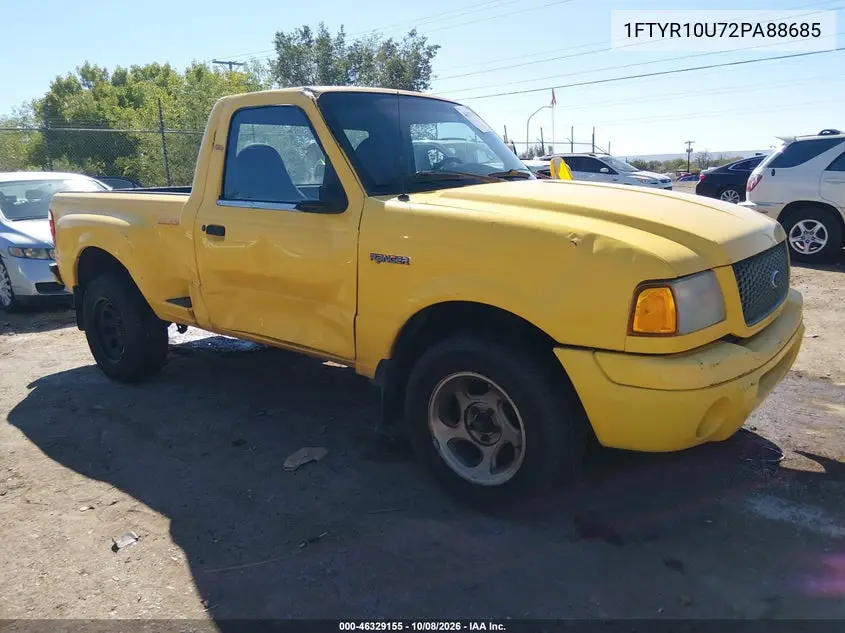FORD RANGER 2002, VIN 1FTYR10U72PA88685