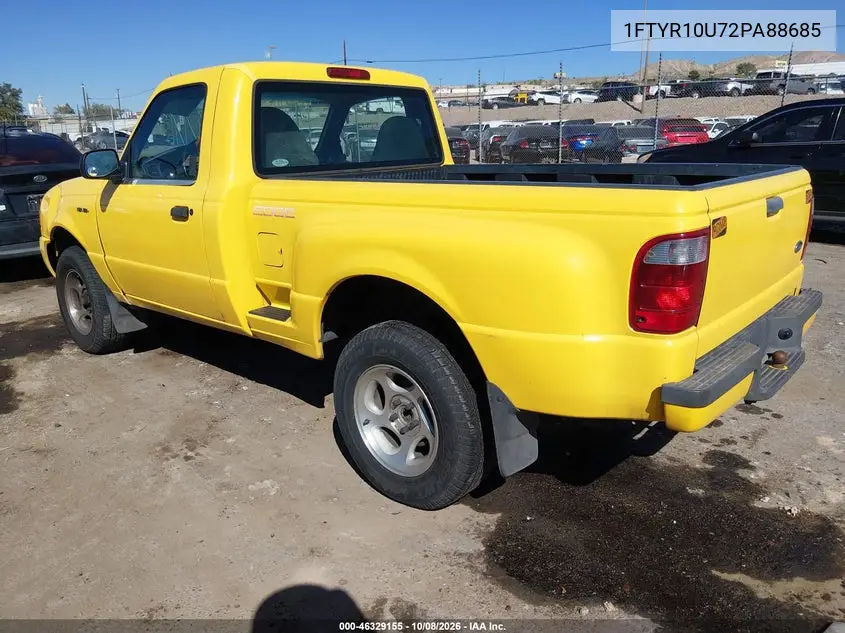 2002 FORD RANGER VIN 1FTYR10U72PA88685 — фото 3