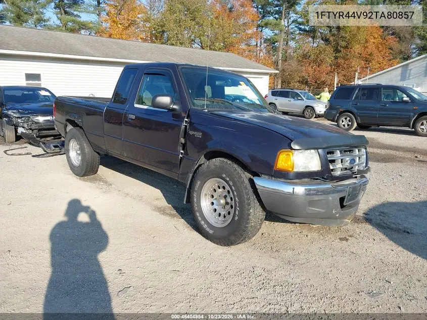 FORD RANGER 2002, VIN 1FTYR44V92TA80857