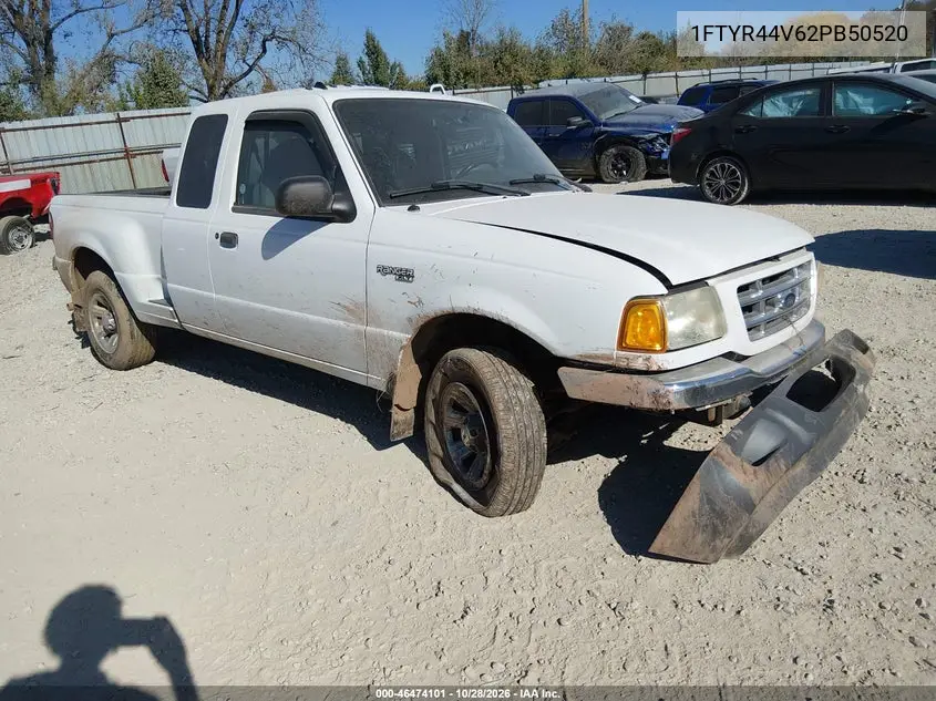 FORD RANGER 2002, VIN 1FTYR44V62PB50520